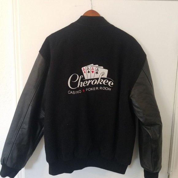 NewZlander Jackets & Coats Mens Large Cherokee Casino Poker Black